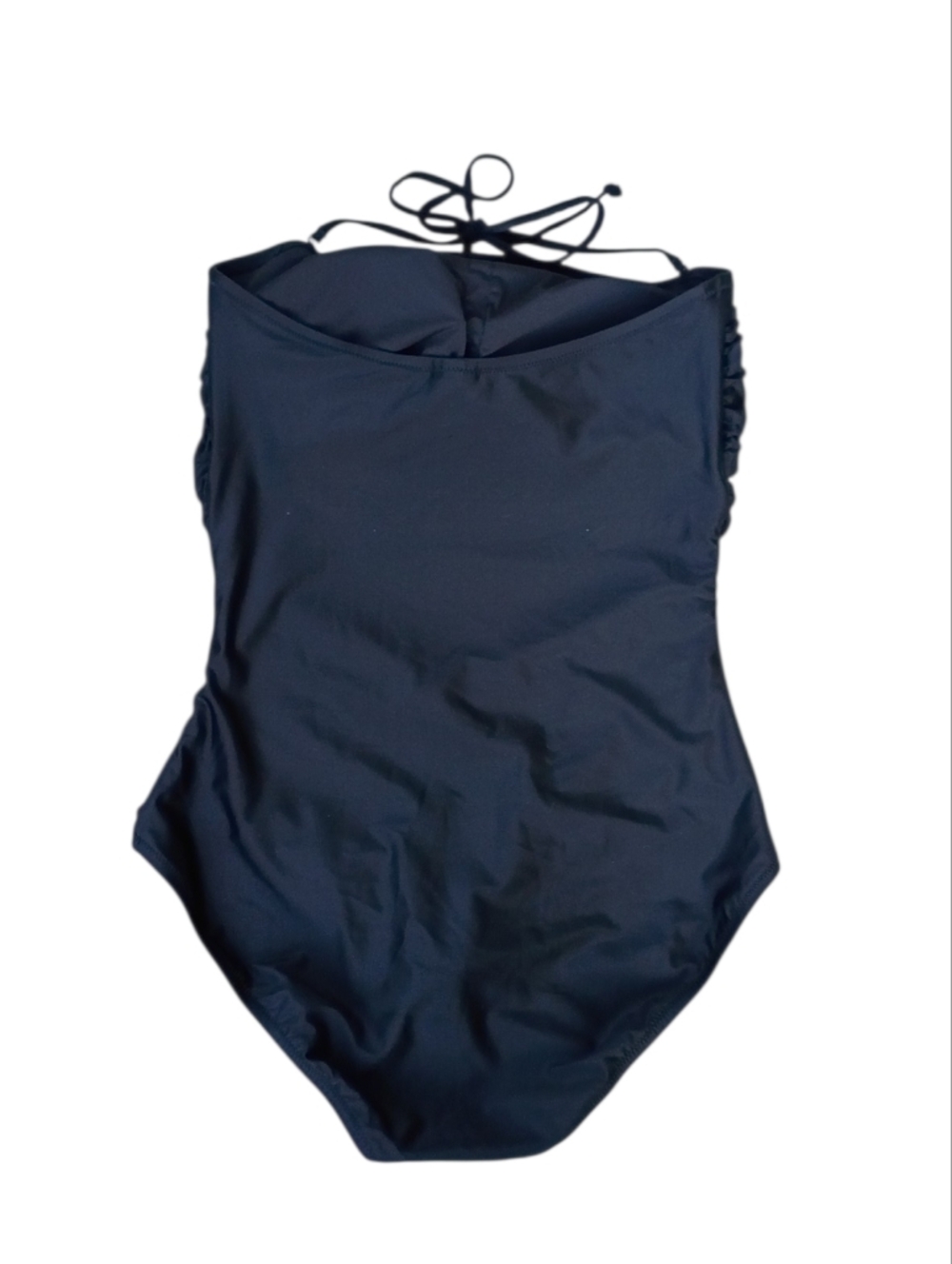 J. Crew Black Ruched One-Piece Swimsuit sz XL NEW - Picture 2 of 9